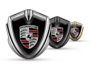 Porsche Insignias de Coche Tunado Detalle Metal Brillo